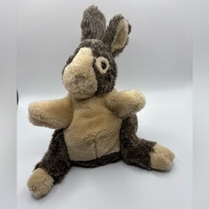 FOLKMANIS Realistic Hand Puppet Plush Baby Dutch Rabbit Bunny Full Body 10”
